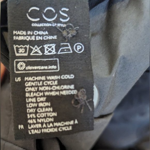 COS  Pleated Trousers Grey 4 - Picture 8 of 10